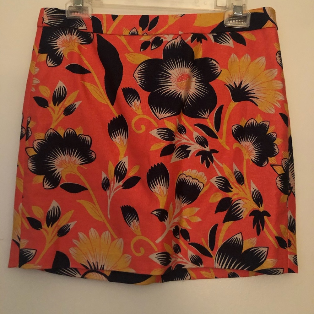 J.Crew floral fall skirt size 2